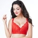 thumbnail image 1 of Sujetador sexy de encaje transpirable fruncido ajustable ropa interior de mujer sujetador de pecho fino, 1 of 5