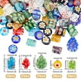 thumbnail image 2 of 156Pcs Handmade Millefiori Glass Beads Strands Mixed Color Spacer Beads Millefiori Lampwork Glass Beads, 2 of 6