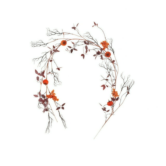 SIfdSeng Get it Fast Thanksgiving Wreath Thanksgiving Black Maple Leaf Wreath Autumn Leaf Vine Fall Home