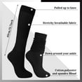 thumbnail image 6 of 3 Pairs Slouch Socks Scrunch Socks Cotton Knit Boot Socks Soft Long Socks Winter Stacked Socks for Women, 6 of 7