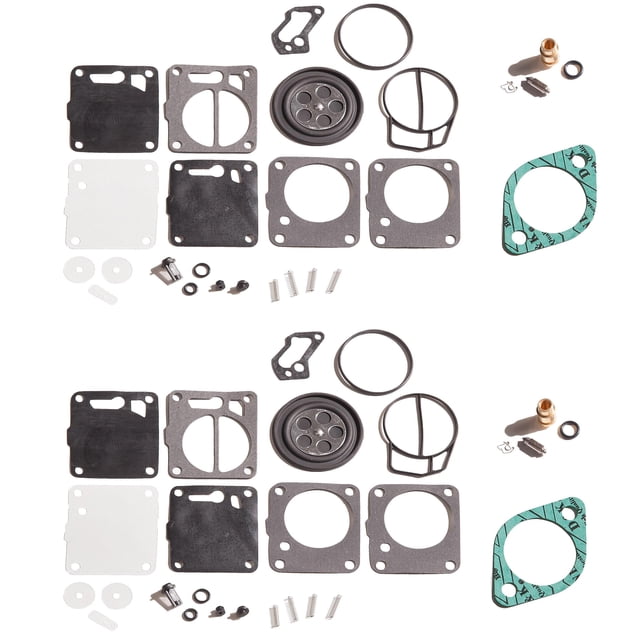 Dual Carb Rebuild Kit For Sea Doo XP 787 & 800 (95-97) - Includes Needle/Seat Valves, Base Gaskets, Full Rebuild Set