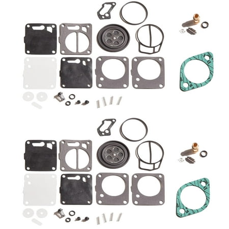 Dual Needle - Dual Carb Rebuild Kit With Needle Seat & Base Gaskets Sea Doo XP 787 800 95-97