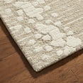 thumbnail image 5 of NICOLE MILLER NEW YORK Mod Weave Abstract Knotted Texture Handcrafted Area Rug, 100% Wool Rug, Taupe, 8'x10', 5 of 9