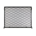 thumbnail image 1 of Minuteman International 38 x 30 Inch Harlequin Flat Fireplace Screen, Black, 1 of 5