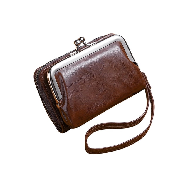 G Ladies Coin Purse Zipper Pouch Snap Closure Handbag Small Wallet Clutch Pocket Organizer