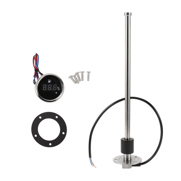 Conjunto de unidad de envío de combustible y medidor de 342mm de longitud, unidad de envío de combustible para barco, unidad de envío de combustible marino de metal, 1 juego 240-33 Ohm