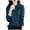 Dark Blue, variant on MXUIKV Sweaters for Women Button down Collared Neck Long Sleeve Fall Fashion Fitness Tunic Stretchy Womens Tops Solid Color