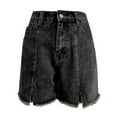 thumbnail image 4 of OSOLU Solid Color Jean Shorts For Women High Waisted Casual Denim Shorts Cute Trendy Summer Denim Jorts With Pockets Daily Relaxed Fit Breathable Bottoms, 4 of 7