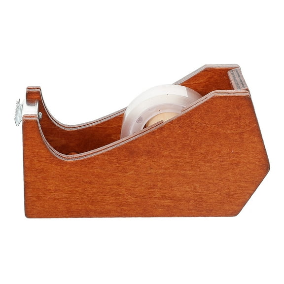 Desktop Tape Holder Desk Tape Dispenser Refill Tape Holders Office Tape Dispenser Wood 10.50X8.50X3.60CM