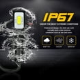 thumbnail image 2 of For Subaru Forester 2003 2004 2005 Super Bright white LED Fog Light H3 Bulbs 6000K, 2 of 8