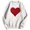 White, variant on KHONTS Men's Women's Valentine's Day Sweatshirts Casual Long Sleeve Crew Neck Tops Fall Sweet Heart Couple Outfits White XL