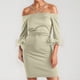 thumbnail image 2 of Vestido sexy de verano con escote cruzado y falda lápiz de un solo hombro para mujer: atractivo diseño cruzado, corte lápiz, 2 of 5
