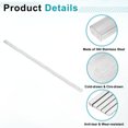 thumbnail image 3 of 2 Pack 304 Stainless Steel Flat Bar 1/4" Thickness, 3/8" Width, 12" Length, Brushed Finish Trim Strips Sheet, 3 of 5