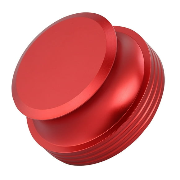Abrazadera de aluminio duradera para discos de vinilo LP y estabilizador de discos de metal (rojo)