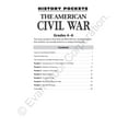 thumbnail image 3 of Evan-Moor History Pockets: The American Civil War, Grade 4 - 6 Teacher Resource, 3 of 7