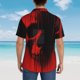 thumbnail image 4 of Fotbe Minimalist Skull Red Camisa Hawaiana para Hombre Unisex – Camisa Casual de Verano con Botones de Manga Corta de Algodón y Lino,3X-Large, 4 of 7