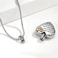 thumbnail image 4 of Heart Urn Necklace for Ashes Women Men Cremation Jewelry for Ashes Cremation Necklace Cremation Jewelry for Ashes of Grandpa Grandma Dad Mom Uncle Aunt Brother Sister Daughter Son, 4 of 6