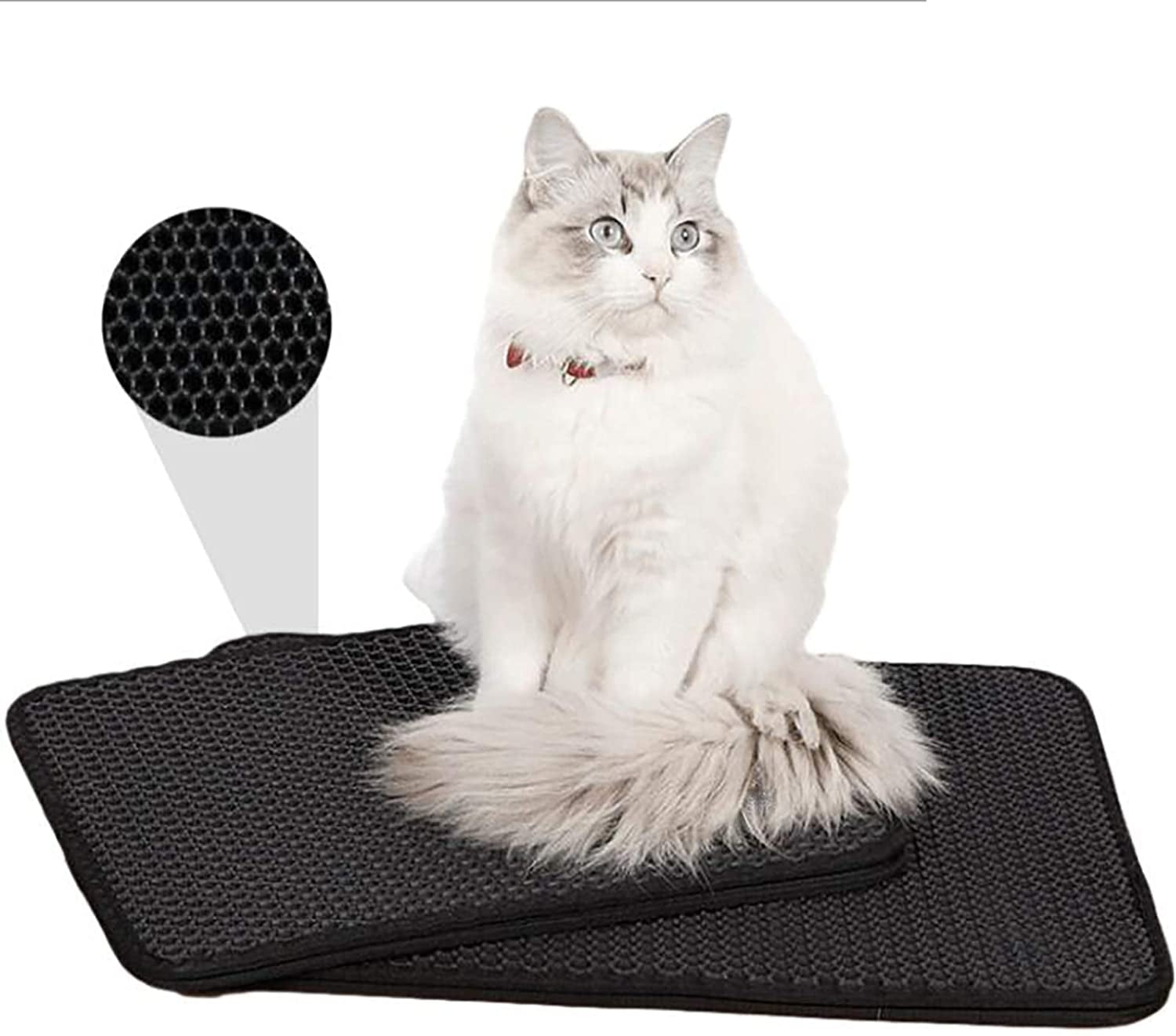 Yimobra Cat Litter Mat, Soft Premium Pvc Pad For Cat Litter Box Mats, Non  Slip Durable Litter Trapping Rug, Phthalate Free, Urin