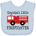thumbnail image 3 of Inktastic Grandpa's Little Firefighter Boys Baby Bib, 3 of 4