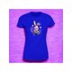 thumbnail image 2 of Playera Blusa Con Estampado De Conejo Kawai Con Caras Fantasmas Ropa Para Mujer Color Azul Talla Chica Marca Emil SaEs, 2 of 4