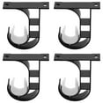thumbnail image 3 of 4PCS Heavy Duty Ceiling Mount Curtain Rod Brackets Curtain Rod Holder Support for Home Office Window Curtain Rod Brackets, 3 of 8
