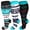 Multi-color1, variant on 3 Pairs Compression Socks for Plus Size Women & Men Circulation 20-30 mmhg Knee High, Best Support for Medical, Running, Nursing