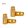 thumbnail image 1 of 4 Pcs Bicycle Aluminium Presta Valve Cap Dust Cover For Road for Race Bike Golden, 1 of 4