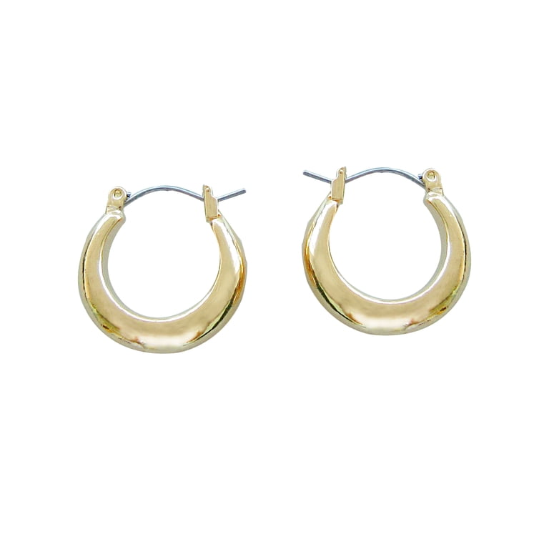 Gold Tone Multi-Layer Twisted Hoop Earrings - Statement Earrings For Women, Wedding & Prom