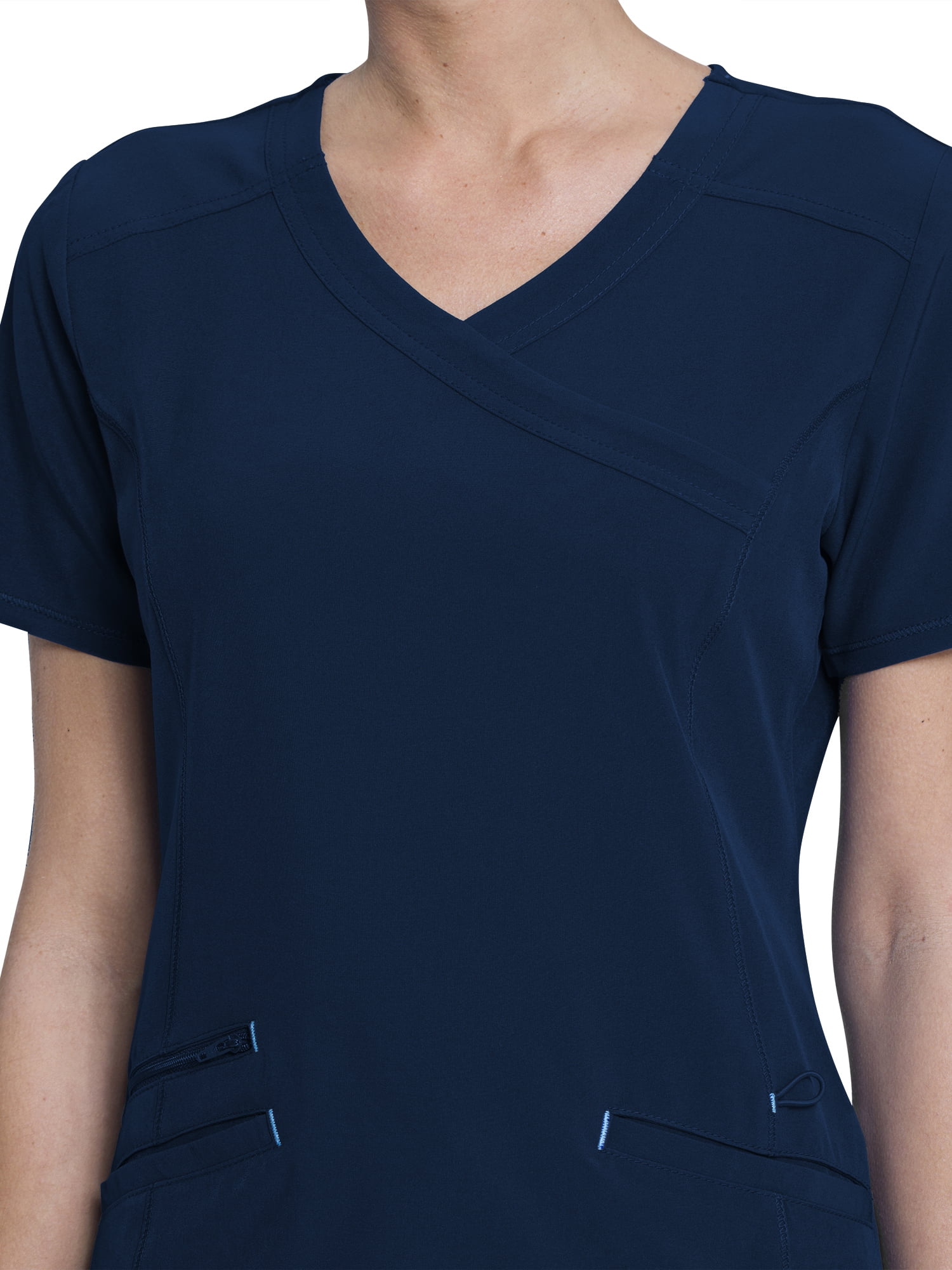 Scrubstar Women's Fashion Premium Performance Mock Wrap Scrub Top