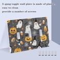 thumbnail image 4 of Dailycode Light Switch Plate Covers 2 Gang Wall Plate Plastics Outlet Covers for Kitchen Home Office Decor Adorable Ghost Pumpkin Spiderweb, 4 of 8