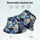 thumbnail image 2 of Fotbe Abstract Blue Squares Sombrero Tipo Pescador con Estampado – Sombrero de Sol de Algodón de Moda para Playa, Golf, Pesca, 2 of 6
