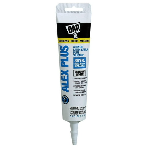 Caulk, 5.5 oz, White
