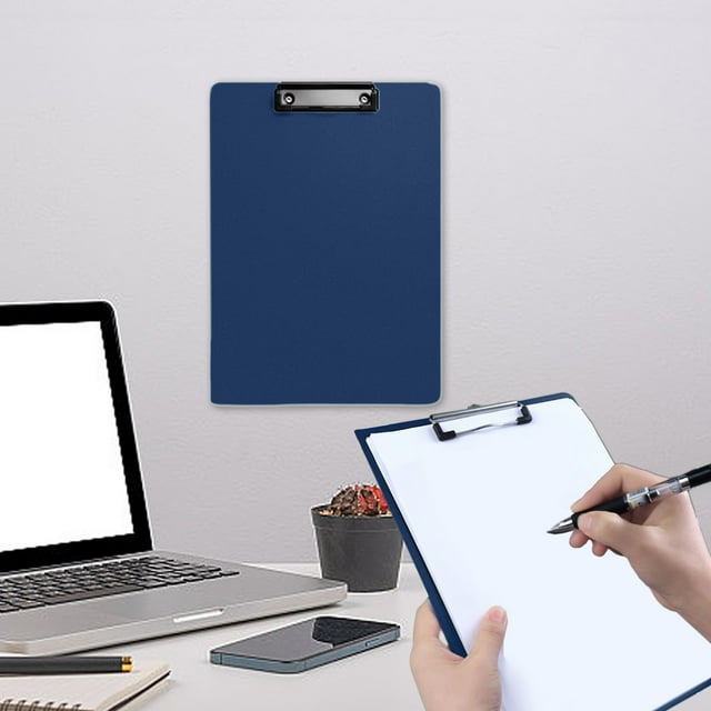 Birdeem A4 Plastic Clipboards with Low Profile Clip Set of 1 8.78X12.28 Inch Multi Color Plastic Clipboards Bulk,Clipboards Bulk Classroom-Writing Board, Acrylic Clipboard,Standard Letter Size,Blue