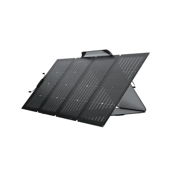 Panel solar portátil EcoFlow 220W plegable con funda de transporte