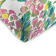 thumbnail image 5 of Jordan Manufacturing 19" x 19" Via Garden Multicolor Tropical Square Tufted Contoured Outdoor Wicker Seat Cushion (2 Pack), 5 of 13