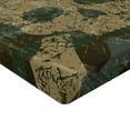 thumbnail image 2 of Ambesonne Skull Fitted Sheet 2 Pcs Set, Rusty Aged Camo Design, Twin XL, Dark Green Khaki Cream, 2 of 3