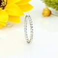 thumbnail image 4 of 14K White Gold 2mm Plain Band Braided Rope Design Wedding Band, 4 of 5