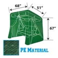 thumbnail image 2 of Sunrise Outdoor Patio 3 Seat Swing Cover Protector, Furniture Cover, Green, 2 of 7