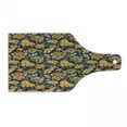 thumbnail image 1 of East Cutting Board, Medieval Oriental Flower Motifs Exotic Fantasy Garden Theme Eastern Pattern, Decorative Tempered Glass Cutting and Serving Board, Wine Bottle Shape, Multicolor, by Ambesonne, 1 of 1