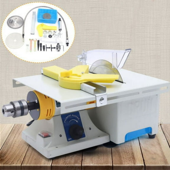 110V Table Saw Gem Jewelry Rock Bench Polishing & Cutting Machine 750W Diy Craft