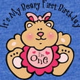 thumbnail image 2 of CafePress - Beary 1St Birthday Girl - Cute Infant Baby Football Bodysuit, 2 of 3