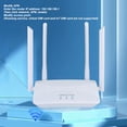 thumbnail image 6 of Riousery 4G LTE Router 300Mbps 4 High Gain Antenna Mobile Hotspot Wireless WiFi Router Unlocked with SIM Card Slot for Europe Asia 100-240V EU Plug 10 inches / 25.4 cm, 6 of 9