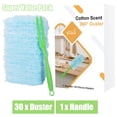 thumbnail image 3 of 30PCS Disposable Dusters Refills,Bulk Heavy Duty Dusters Refills 360 Degree Dusters Blue Electrostatic Replacement Head,Disposable Duster Heads for Blinds Ceiling Fans Furniture Multi-Surface Dusting, 3 of 6
