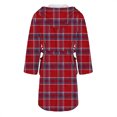 thumbnail image 5 of Women's Fleece Plush Robe Long Warm Plush Bathrobe Loungewear Jacket Printed Comfort Robe, 5 of 5