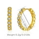 thumbnail image 3 of Pendientes Mujer Oro 18K Pendientes Turquesa Circonita Brillante Regalos Joyeria, 3 of 7