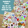 thumbnail image 2 of Giant Coloring Poster - Premium Jumbo Coloring Sheets for Kids & Adults with Thick Bleed-Resistant Pages, Use on Floor, Wall, or Table, Use With Alcohol Based Markers (60” x 42”, Circus), 2 of 6