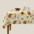 thumbnail image 3 of Wukai Watercolor Bee Honey Honeycomb Bee Waterproof Tablecloth for Kitchen Dining, Fits Square Tables for 2-4 Seats -60"x60", 3 of 7