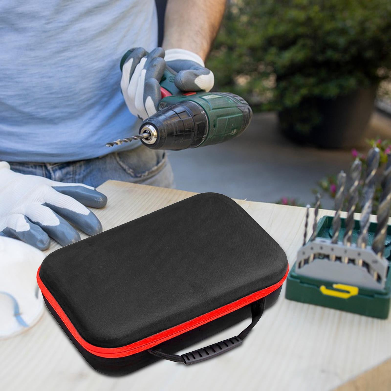 simhoa Electric Drill Carry Case Travel Case Portable Electrician Hardware Tool Box Carrying Case for Pliers Wrench Electric Grinder L