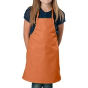 Pack of 84 - Orange Kids Apron, Small Bib
