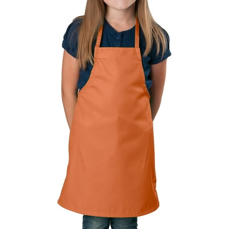 Pack of 84 - Orange Kids Apron, Small Bib